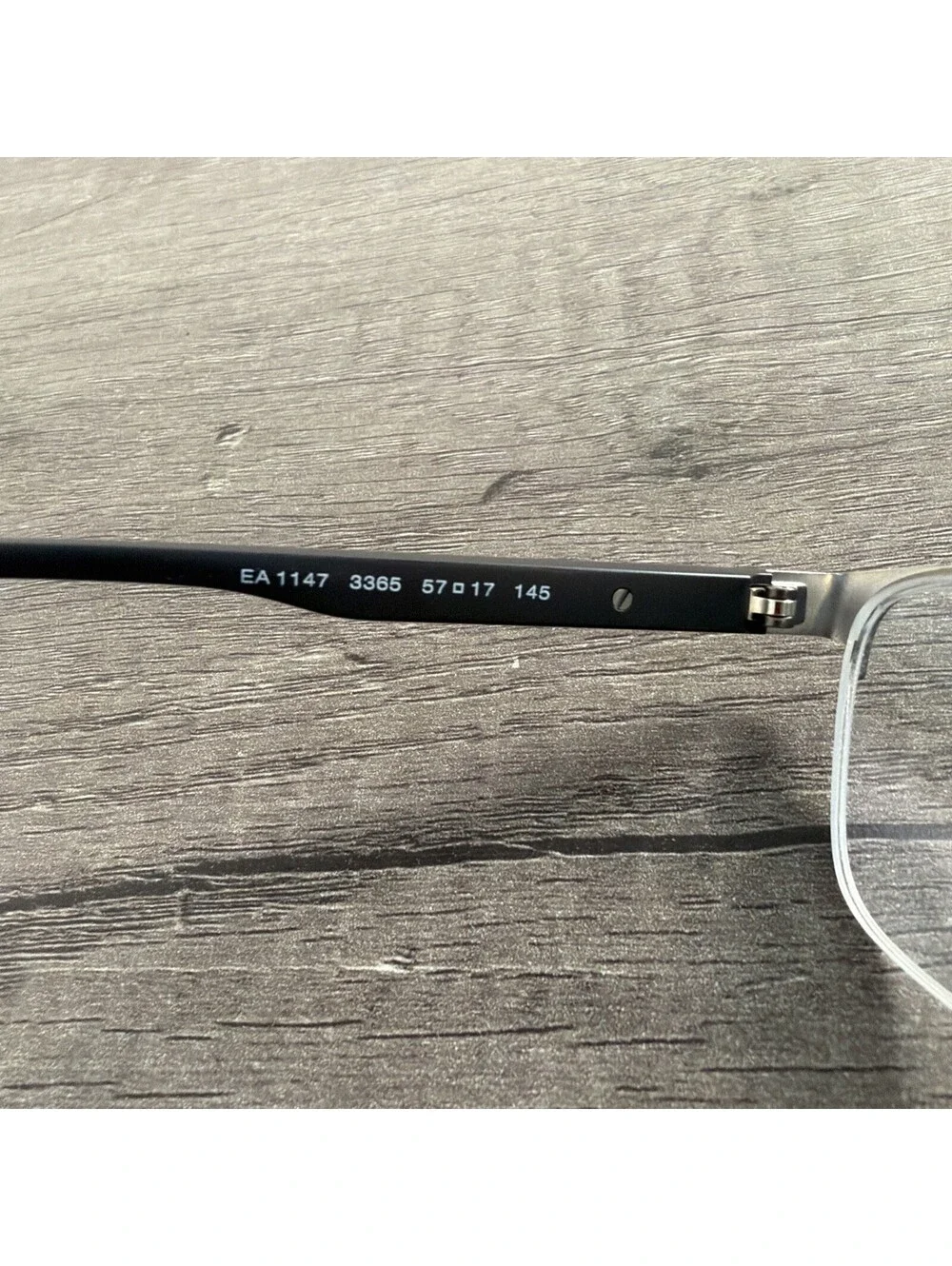 EMPORIO ARMANI EA 1147 3365 BLACK EYEGLASSES 57-17 Frames Only